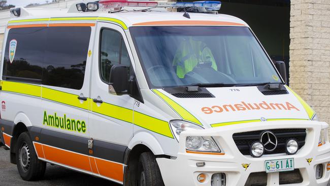 Generic images of an Ambulance Tasmania vehicle. Emergency / response / Health / hospital / Tasmanian