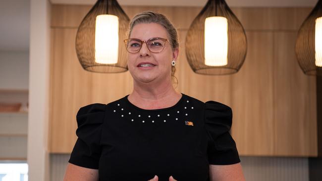 Minister for Tourism and Hospitality Marie-Clare Boothby says Mr Bellot is the “ideal” man to lead the Darwin Waterfront Masterplan. Picture: Pema Tamang Pakhrin