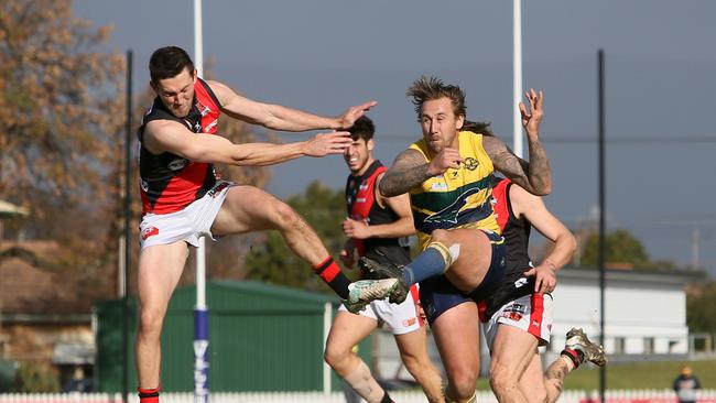 Former Woodville-West Torrens star Scott Lewis is dominating at Gaza this year. Picture: Emma Brasier