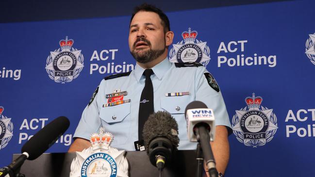 Detective Acting Superintendent Stephen Ladd, who has urged people to “look out for your friends and family” following the alleged murder. Picture: Blake Foden