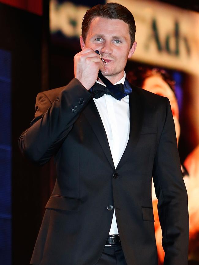 Patrick Dangerfield won the Brownlow Medal in his first year at Geelong.