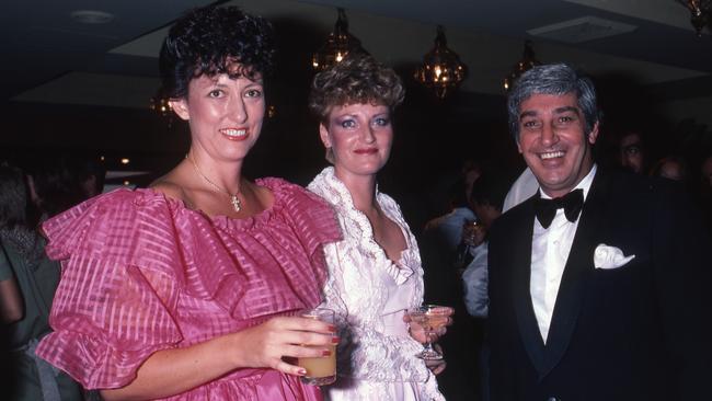 Nick (R) with wife Cheryl (L) at the opening of Mindil Casino in 1983.