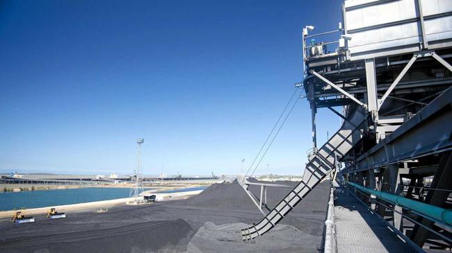 The Port of Gladstone is the fourth-largest coal exporting terminal in the world. Picture: Paul Braven GLA200315COAL