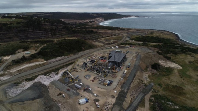 Construction of the processing plant at Dolphin Tungsten Mine. Picture: Group 6 Metals