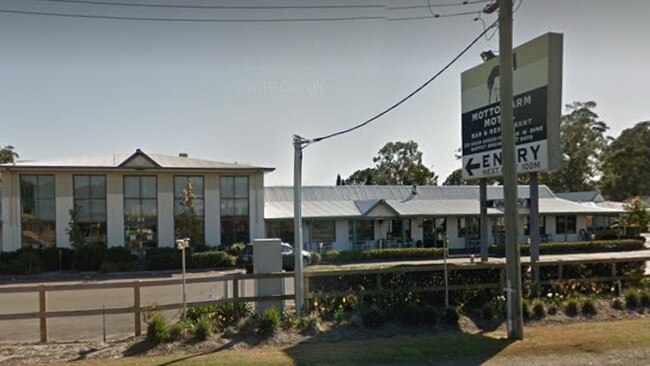 Motto Farm Motel, Heatherbrae, where the incident unfolded on December 22, 2018. Picture: Google