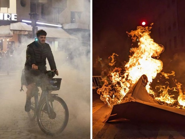 Wild scenes have unfolded in Paris just weeks out from the Olympics. Picture: Supplied