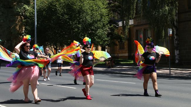 TasPride pride march Hobart 2025. Picture: Elise Kaine