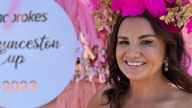 Tasmanian Senator Jacqui Lambie pretty in pink for the 2023 Launceston Cup. Photo: Instagram/@senatorjacquilambie