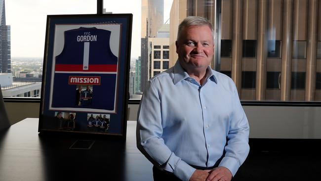 Western Bulldogs president Peter Gordon. Picture: Stuart McEvoy.