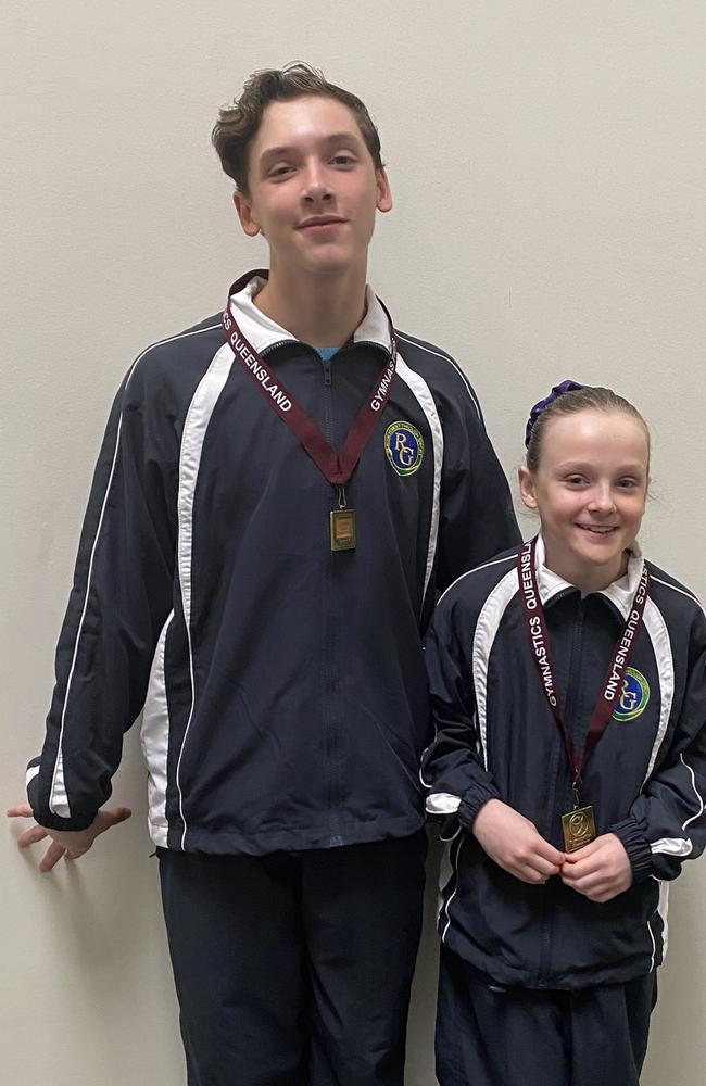 Ryan Goakes and Chelsea Blue, Robertson Gymnastics Academy. Picture: Contributed