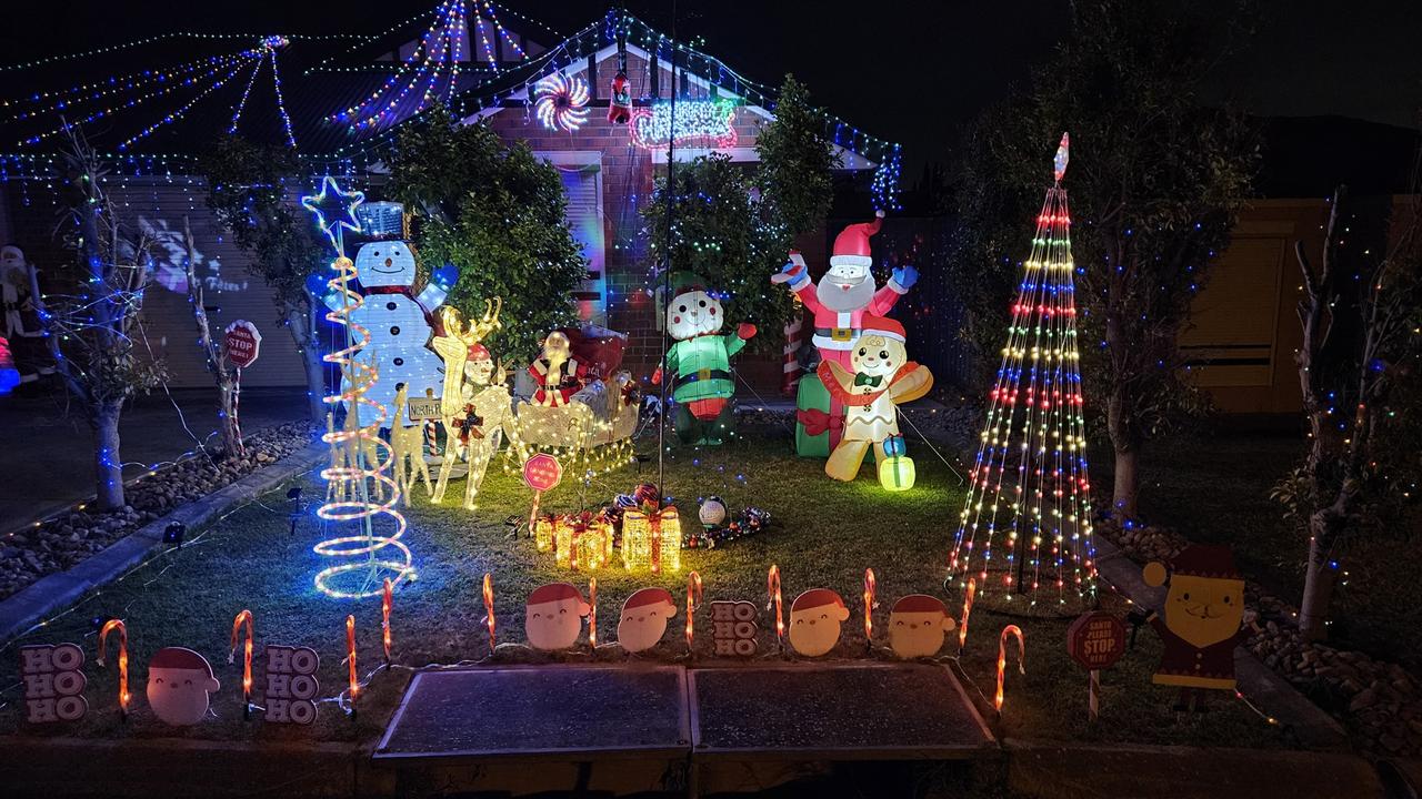 Christmas lights in Craigmore in 2023. Picture : Supplied