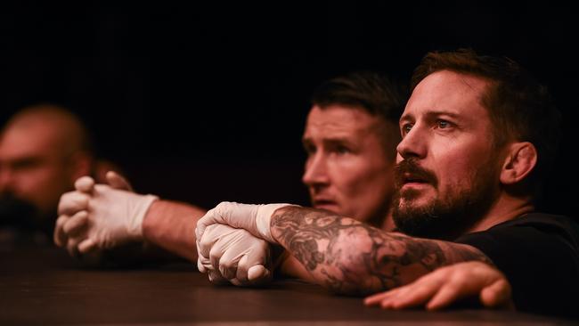 John Kavanagh (right) thinks the UFC’s decision to strip Conor McGregor is shortsighted.