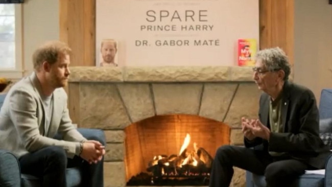 At the end of his talk with Prince Harry, Dr Gabor Maté said he was suffering from PTSD, ADD, depression, anxiety and panic disorder. Picture: The Times