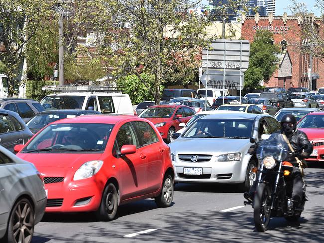 Hoddle Street is the city’s No. 1 congestion hotspot. Picture: Ellen Smith