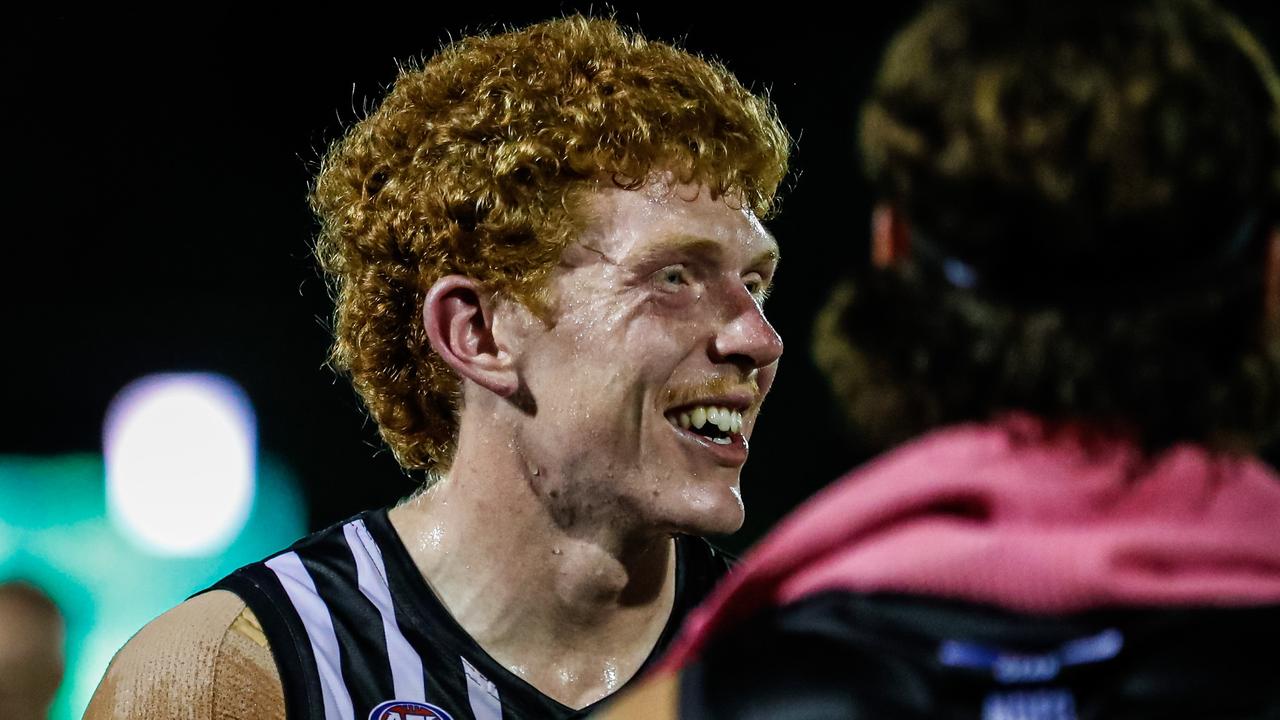 Tristen Waack playing for Palmerston in the 2024-25 NTFL season. Picture: Celina Whan / AFLNT Media