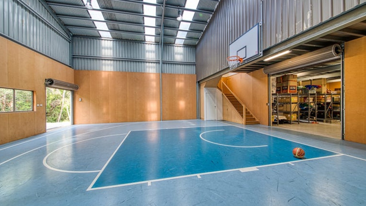 Your very own indoor basketball court.