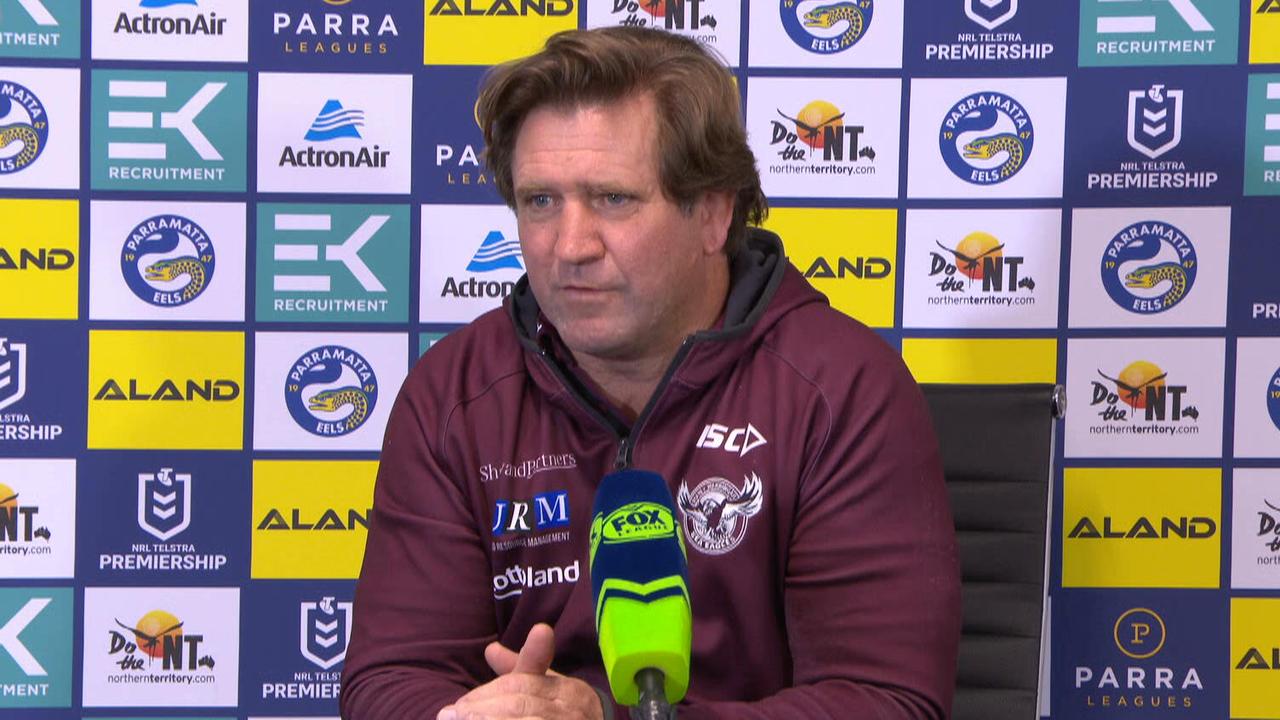 Des Hasler called out the referees for nitpicking in his side's loss to the Eels.