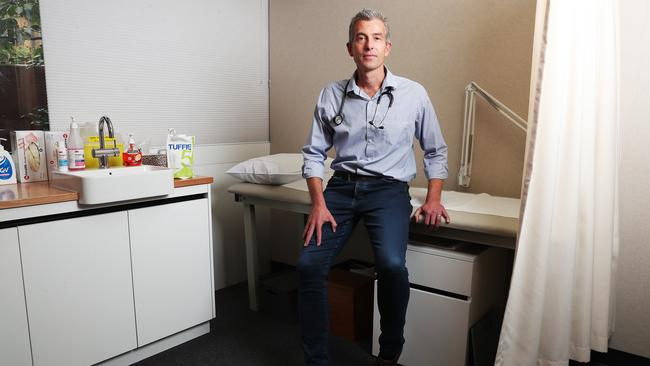 Dr John Kruimink at the General Practice Plus Cascade Road Clinic in South Hobart. Picture: NIKKI DAVIS-JONES