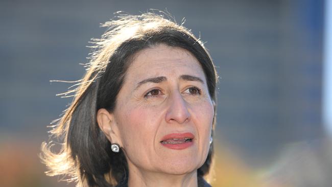 NSW Premier Gladys Berejiklian on Thursday. Picture: Dan Himbrechts/AAP