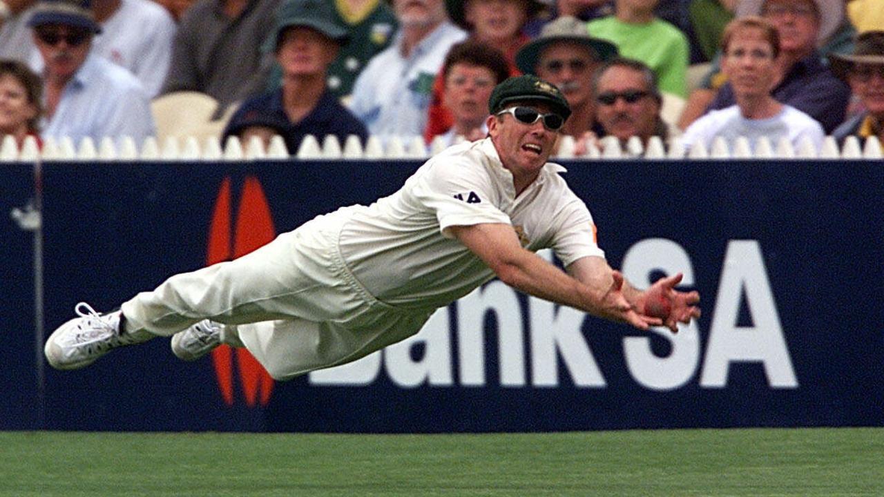 Gllenn McGrath’s famous diving catch.