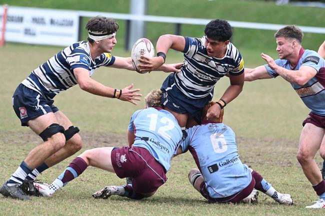 Vaiatu Latu. Colts 1 club rugby between Brothers and Norths Saturday May 25, 2024. Picture, John Gass