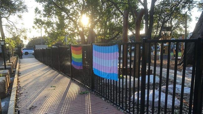 Mr Latham said parents had contacted him about a rainbow and trans pride flag draped across a fence at Abbotsford Public school in Sydney’s inner west. “No one in the Abbotsford Public School community had approached the school with concerns about these flags, which have flown for several months,” a NSW Department of Education department spokesman said.