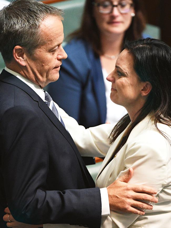 Bill Shorten and Emma Husar