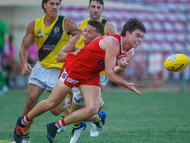 Tahs Joshua Charmichael had a big performance against Nightcliff. GLENN CAMPBELL