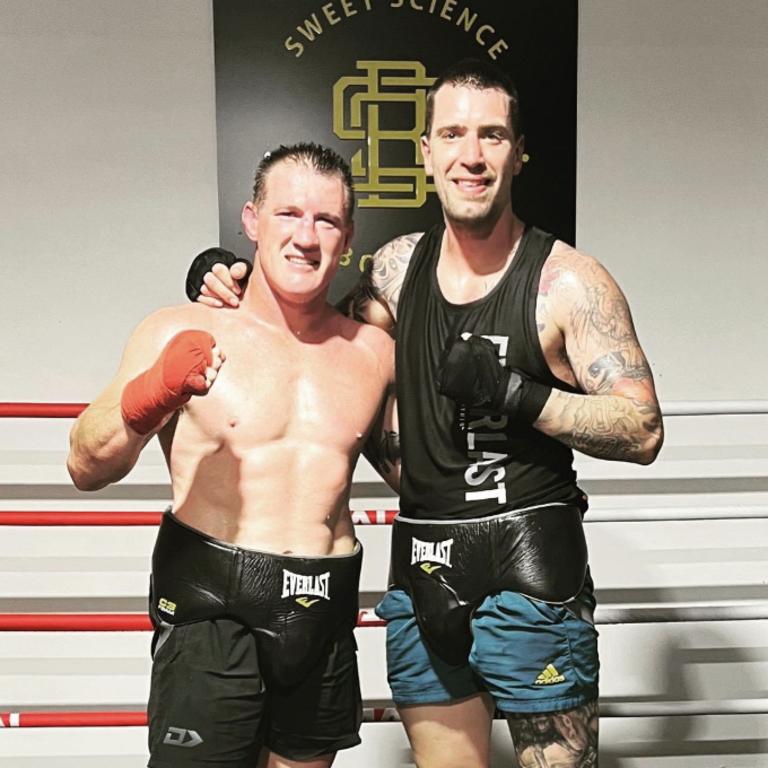 (L-R) Paul Gallen and Jason Whateley.
