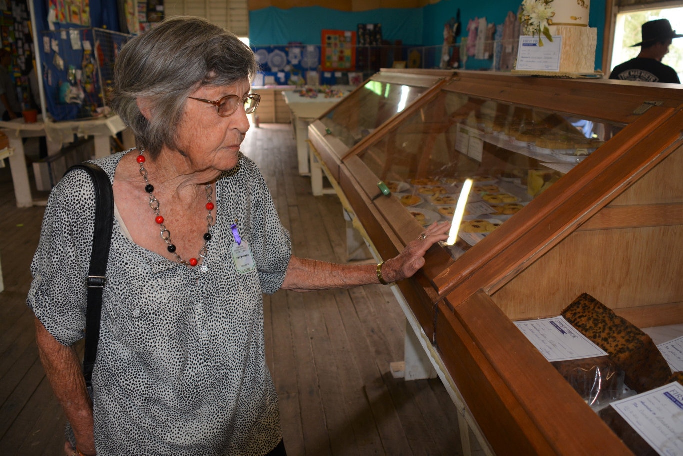Joan Mead at the 71st annual Cooyar Show. Picture: Kate McCormack