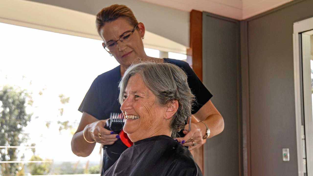 GOOD CAUSE: Chaille Twine shaved off her long locks in the name of charity at Gayndah Hospital on March 13. Picture: Felicity Ripper