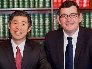 Dr Stanley Chiang with Daniel Andrews