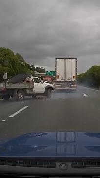 Shocking dash cam footage of Queensland crash