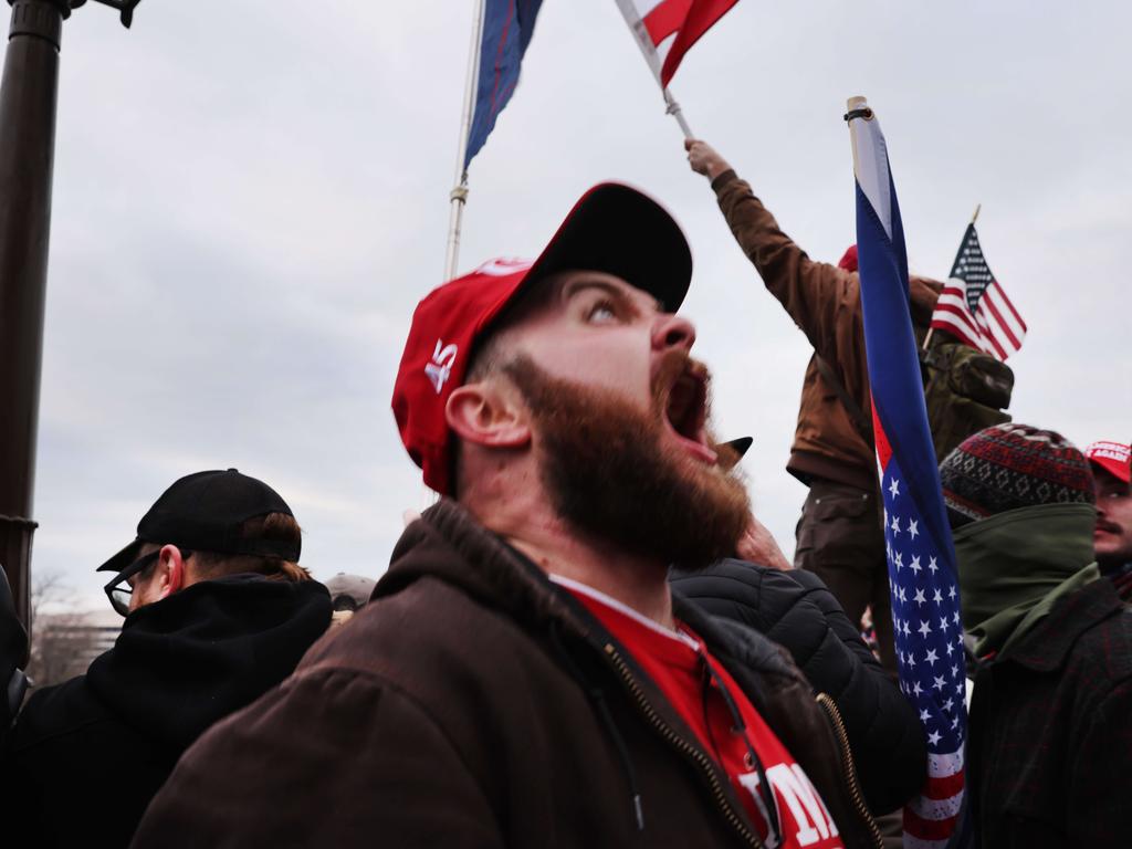 The mob attempted to prevent American politicians from confirming the election of Joe Biden. Picture: Spencer Platt/Getty Images/AFP