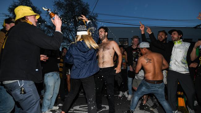 Dancing in the streets. Picture: AAP Image/Erik Anderson