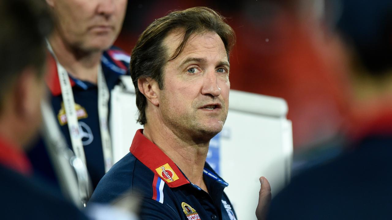 Bulldogs coach Luke Beveridge says he does not support the AFL’s new injury sub rule. Picture: Matt Roberts/AFL Photos/via Getty Images