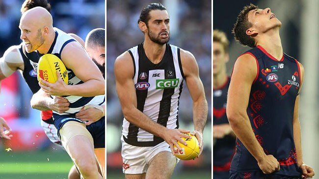 Gary Ablett, Brodie Grundy and Sam Weideman.