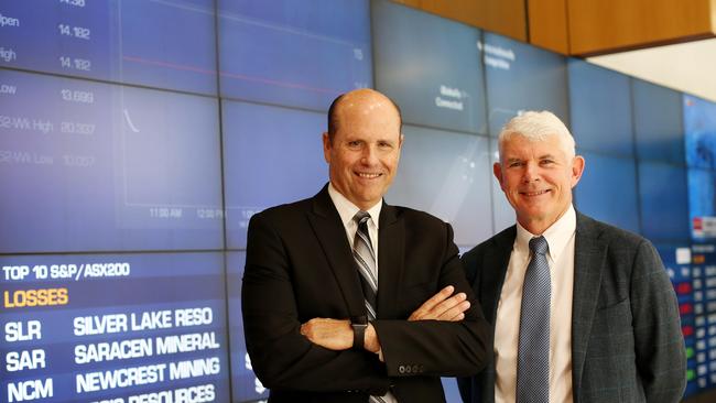 CLS chairman and CEO Paul Perreault (L) and Dr Brian McNamee says vaccination is the main weapon out of the pandemic. Picture: Nikki Short