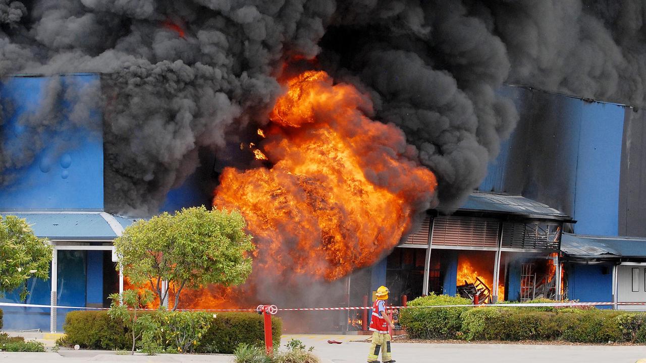 Toys r us store on fire