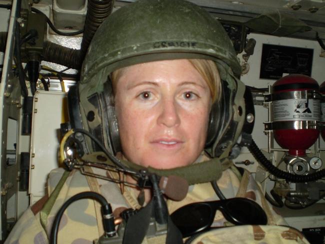 Kellie Dadds on patrol in Southern Iraq in 2007