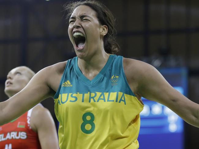 Liz Cambage’s Tokyo Olympics may be over before it began. Picture: AP Photo/Carlos Osorio