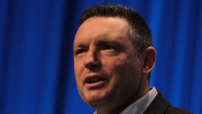 ACL MD Lyle Shelton speaks at The Australian Christian Lobby "Embolden" conference at the Wesley Centre in Sydney, Saturday, November 18, 2017 (AAP Image/Ben Rushton) NO ARCHIVING