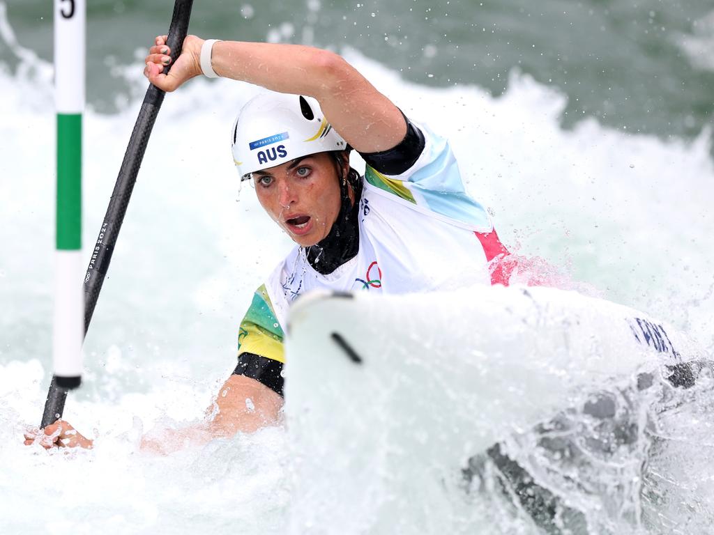 Jessica Fox has put herself in the perfect position to finally claim gold in the women’s kayak slalom. Picture: Getty Images