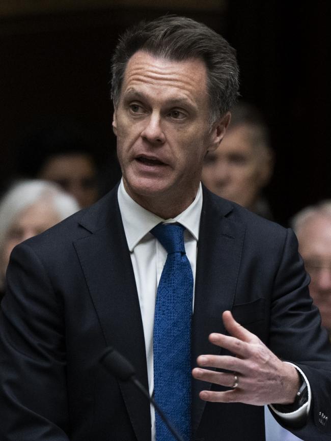 NSW Premier Chris Minns delivering the NSW Government State Apology in the Legislative Assembly for the Laws against Homosexual Acts. NSW state parliament House. Sydney. June 6, 2024. Photo: Louise Kennerley SMH