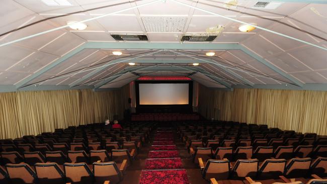 Inside the Windsor Cinema at Lockleys, which screened its last film in 2012.