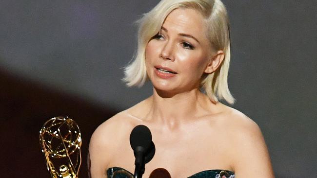 LOS ANGELES, CALIFORNIA - SEPTEMBER 22: Michelle Williams accepts the Outstanding Lead Actress in a Limited Series or Movie award for 'Fosse/Verdon' onstage during the 71st Emmy Awards at Microsoft Theater on September 22, 2019 in Los Angeles, California. (Photo by Kevin Winter/Getty Images)