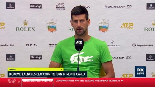 Djokovic returns to clay court