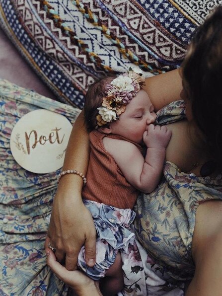 Teresa Palmer with new baby. Picture: Instagram/@teresapalmer/ Gemma Peanut Photography