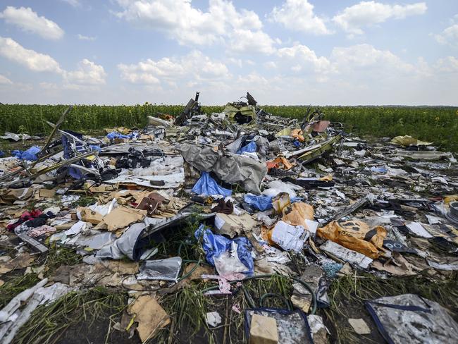 The MH17 crash site. Picture: AFP Photo/Bulent Kilic