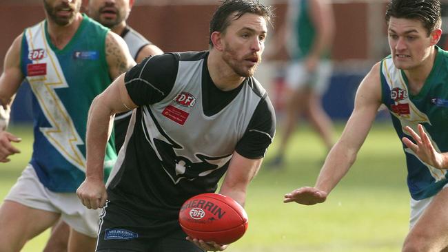 Roxburgh Park coach Michael Farrelly in action last season. Picture: Hamish Blair